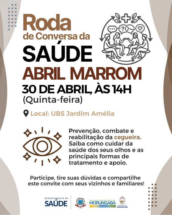 Morungaba promove roda de conversa sobre prevenção à cegueira no Abril Marrom