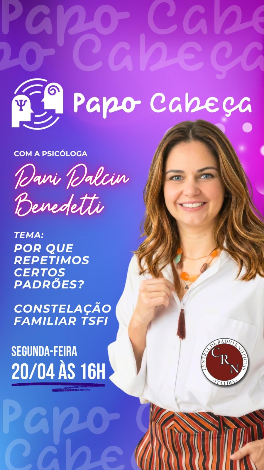 Papo Cabeça aborda padrões emocionais e autoconhecimento nesta segunda na Rádio CRN
