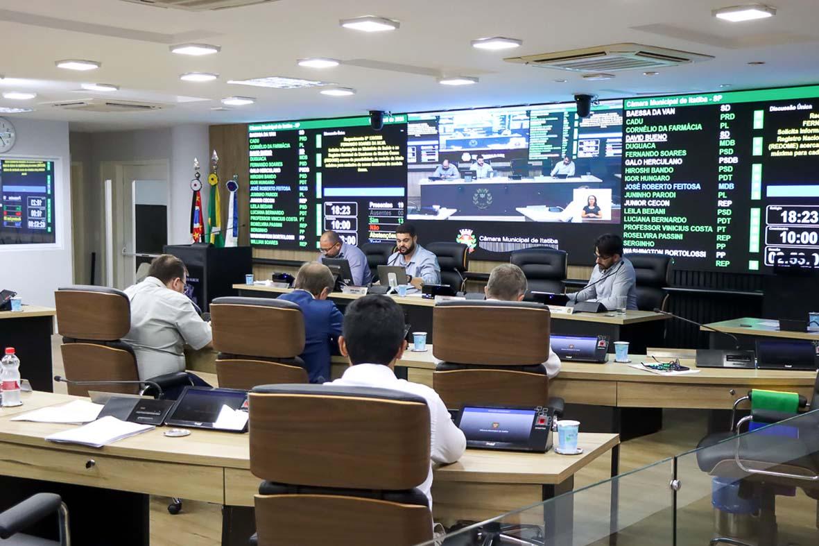 Quatro projetos em primeiro turno pautam próxima sessão da Câmara