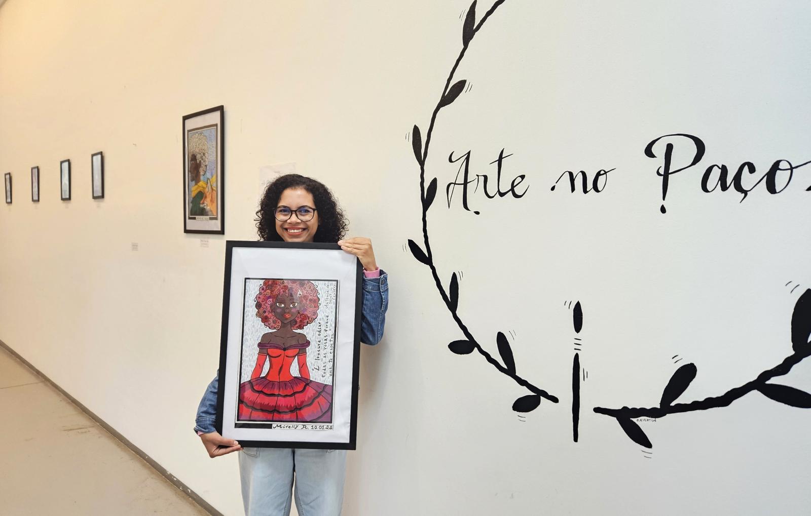 Arte no Paço recebe mostra com 37 obras em lápis de cor da artista Mirelly Silva
