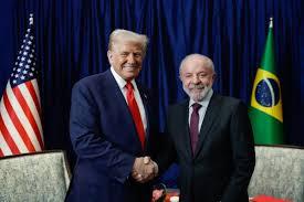 Comércio e crime organizado serão temas da reunião entre Lula e Trump