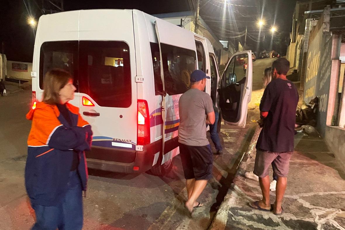 Frio intenso mobiliza Prefeitura em ação de acolhimento à população em situação de rua