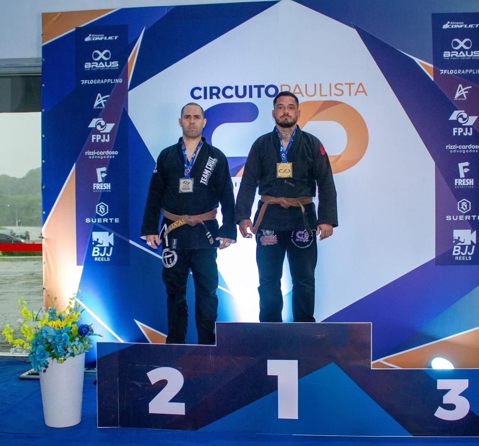 Marcelo Gama Junior conquista título de campeão superpesado no Circuito Paulista de Jiu-Jitsu