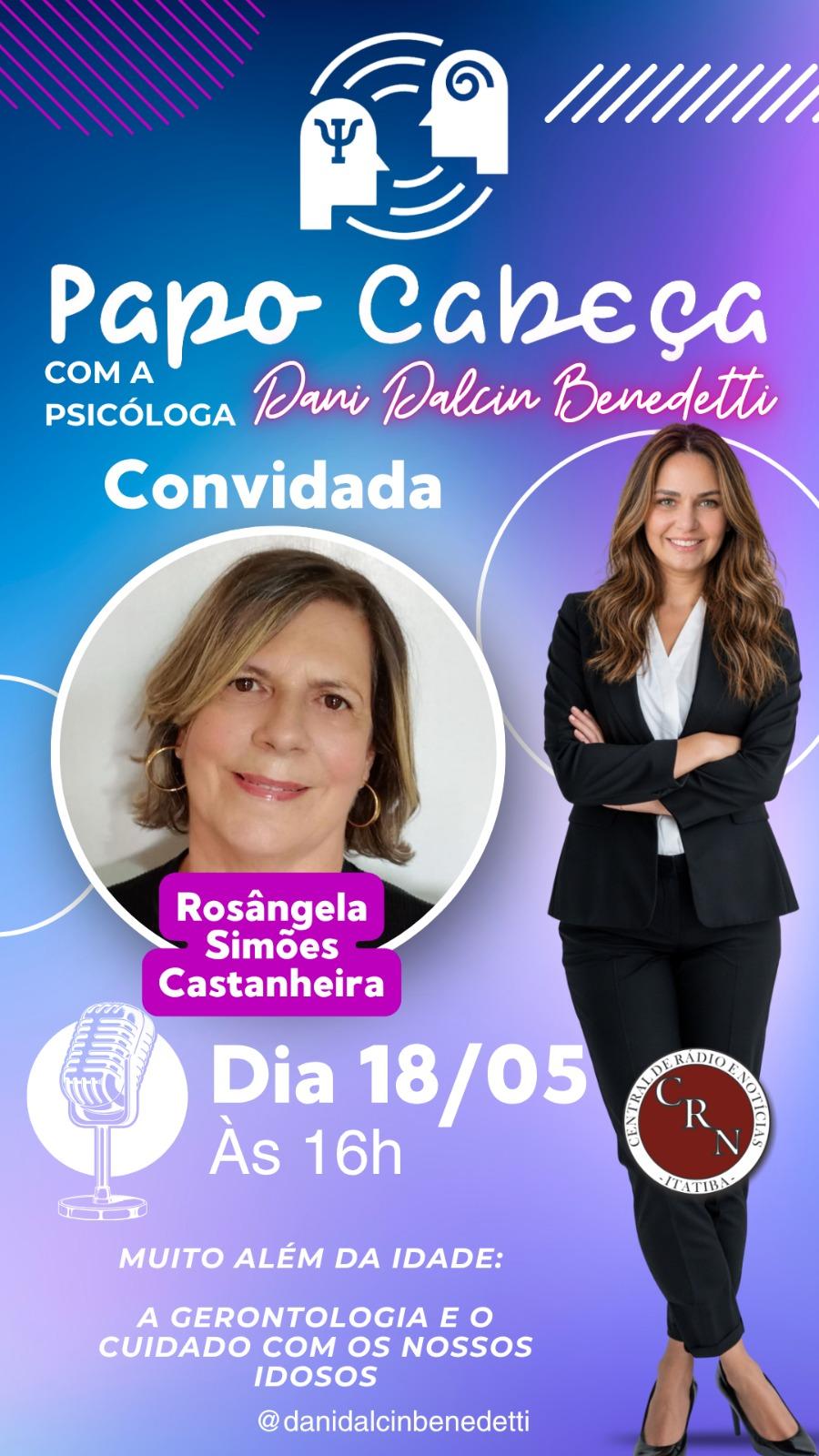 Papo Cabeça debate gerontologia e o cuidado humanizado com os idosos nesta segunda-feira