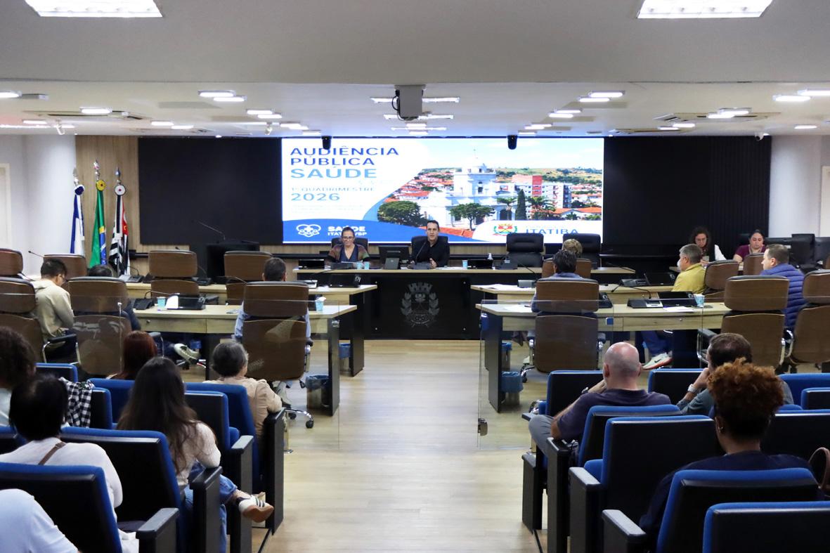 Saúde de Itatiba apresenta prestação de contas do 1º quadrimestre na Câmara