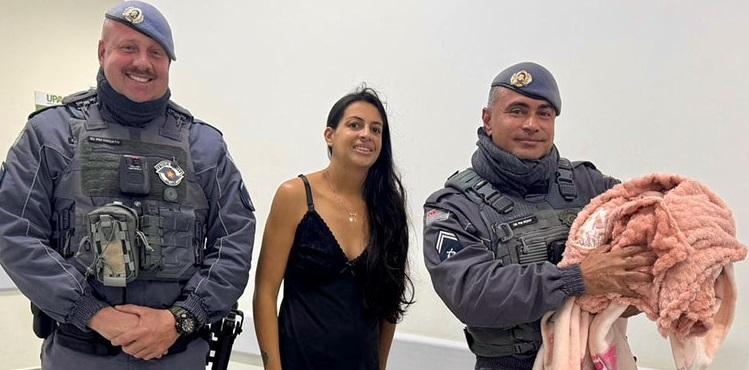 PM salva recém-nascida engasgada em Cabreúva