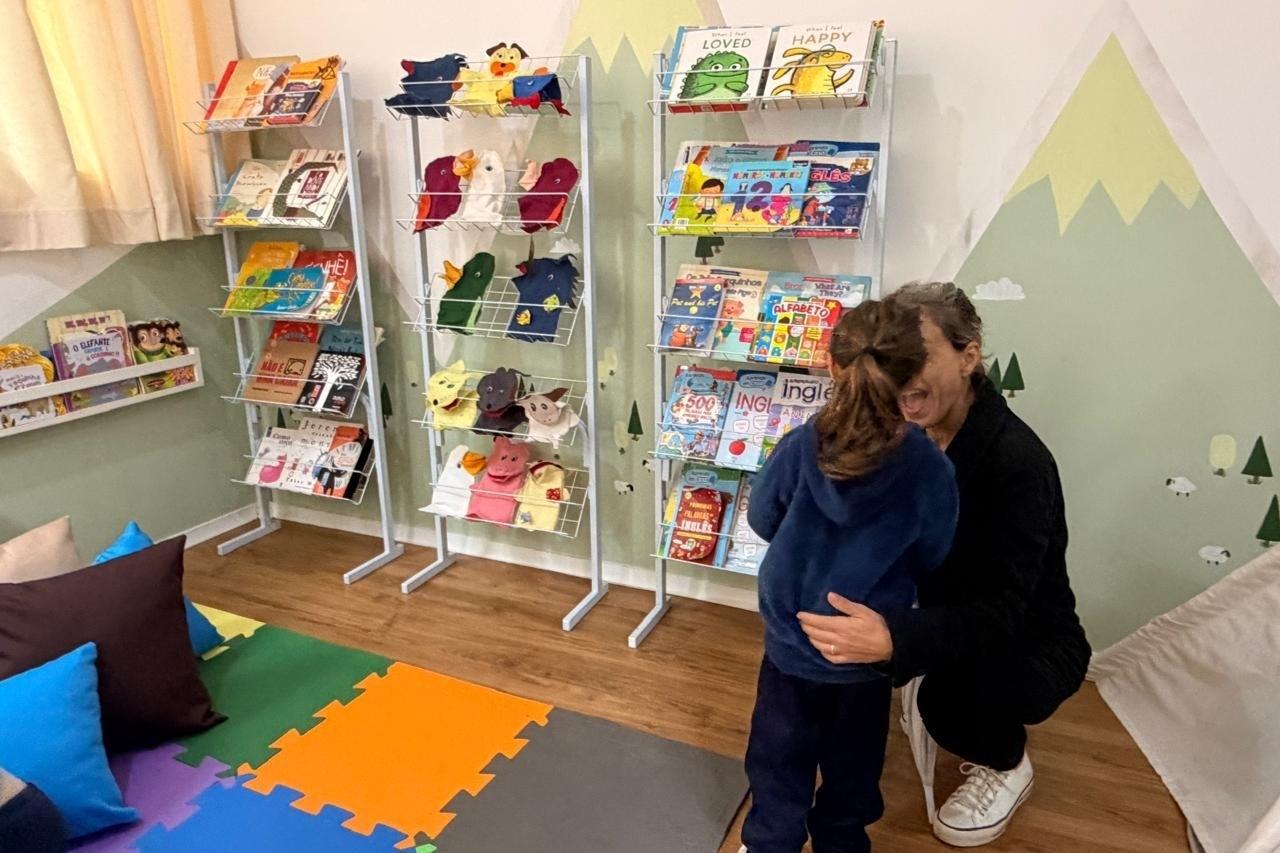 Sala de leitura revitalizada amplia incentivo à formação de leitores no Cemei Curió