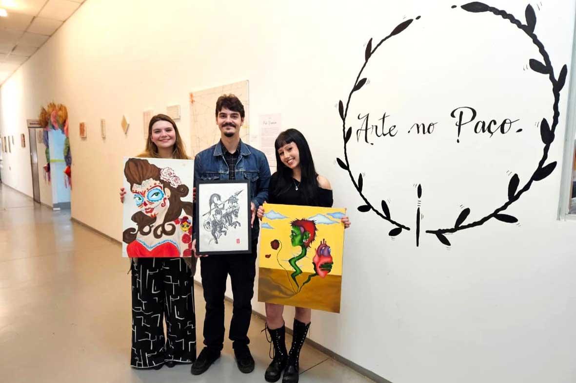 Arte contemporânea marca edição de julho do Arte no Paço com obras de três jovens artistas