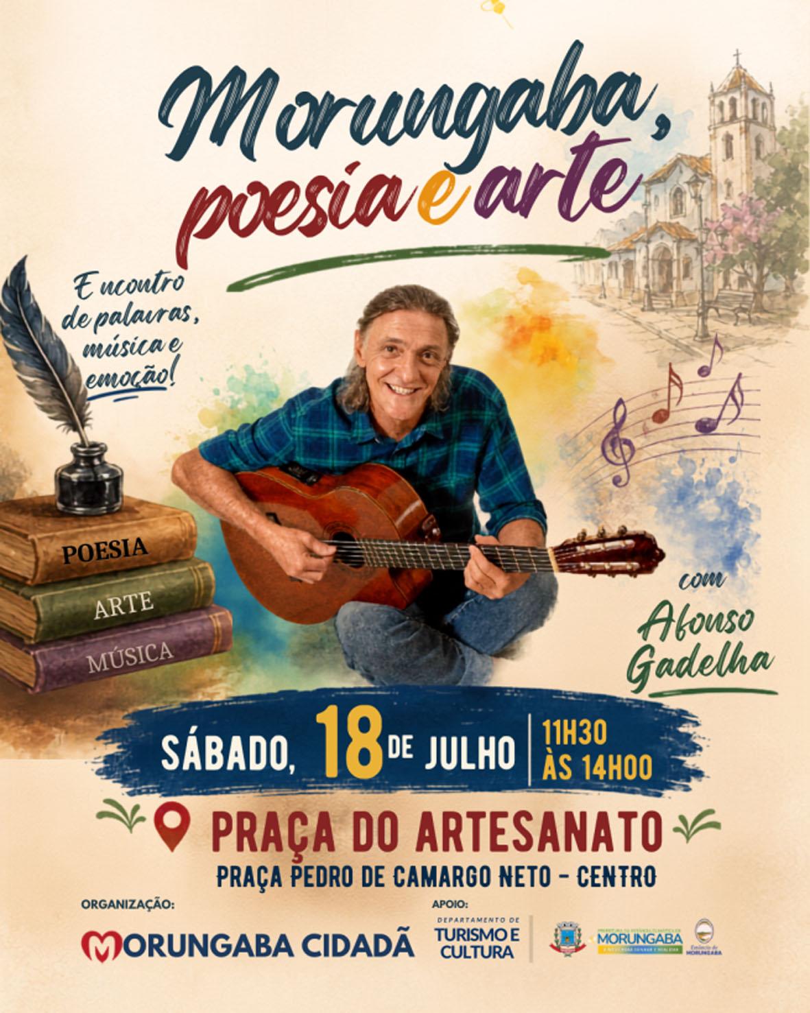 Sarau na Praça do Artesanato convida moradores para celebrar a cultura e os talentos de Morungaba