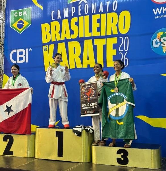 Atleta de Morungaba conquista bicampeonato brasileiro zonal de karatê no Pará