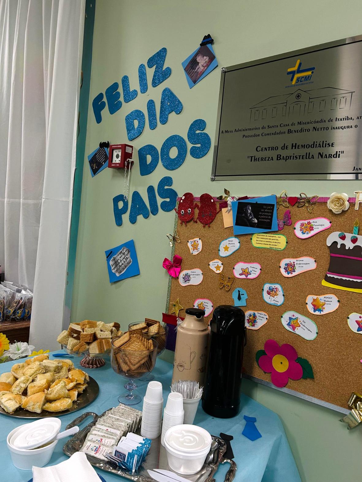 Centro de Hemodiálise promove café especial em homenagem ao Dia dos Pais