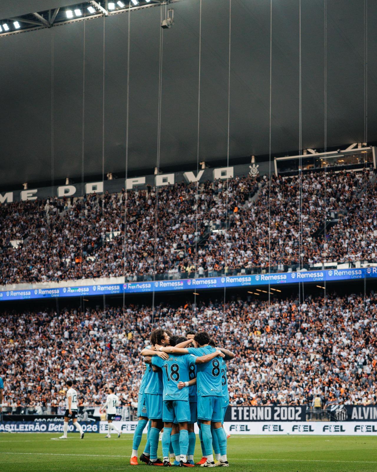 Santos vence Corinthians na Neo Química Arena e Palmeiras empata com Mirassol
