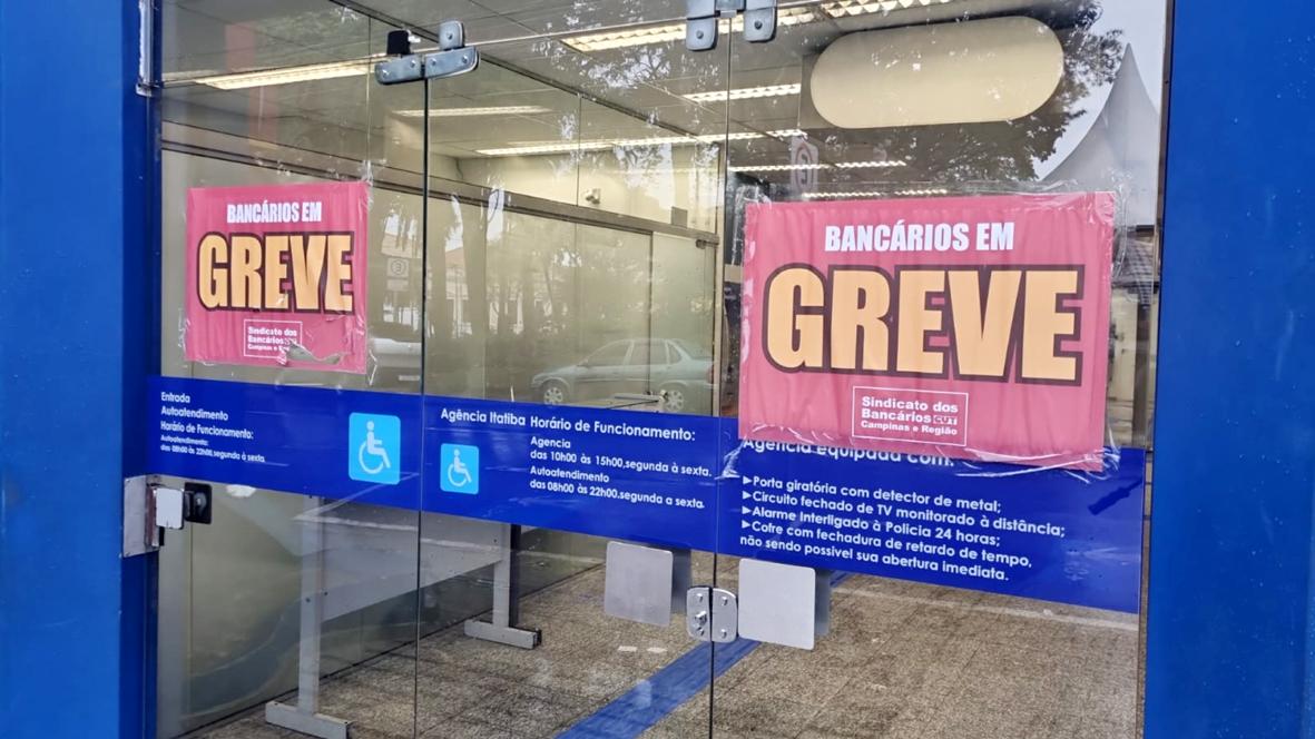 Agência da Caixa em Itatiba adere à greve nacional dos funcionários