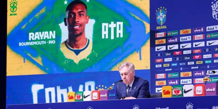 Ancelotti anuncia 26 convocados para amistosos da seleção brasileira 