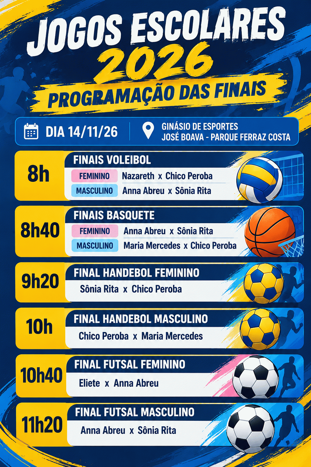 Jogos Escolares 2026 de Itatiba entram na reta final com decisões marcadas para novembro Jogos Escolares 2026 de Itatiba entram na reta final com decisões marcadas para novembro