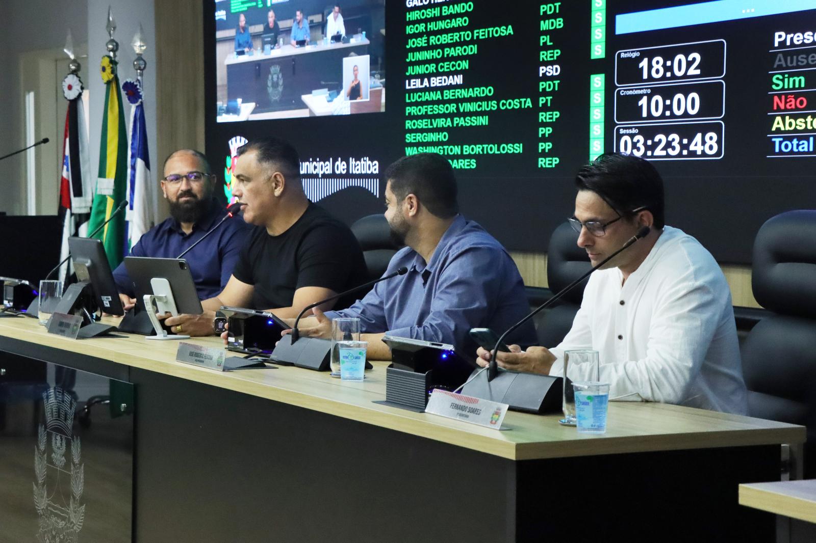 Câmara de Itatiba analisa três projetos na 81ª Sessão Ordinária