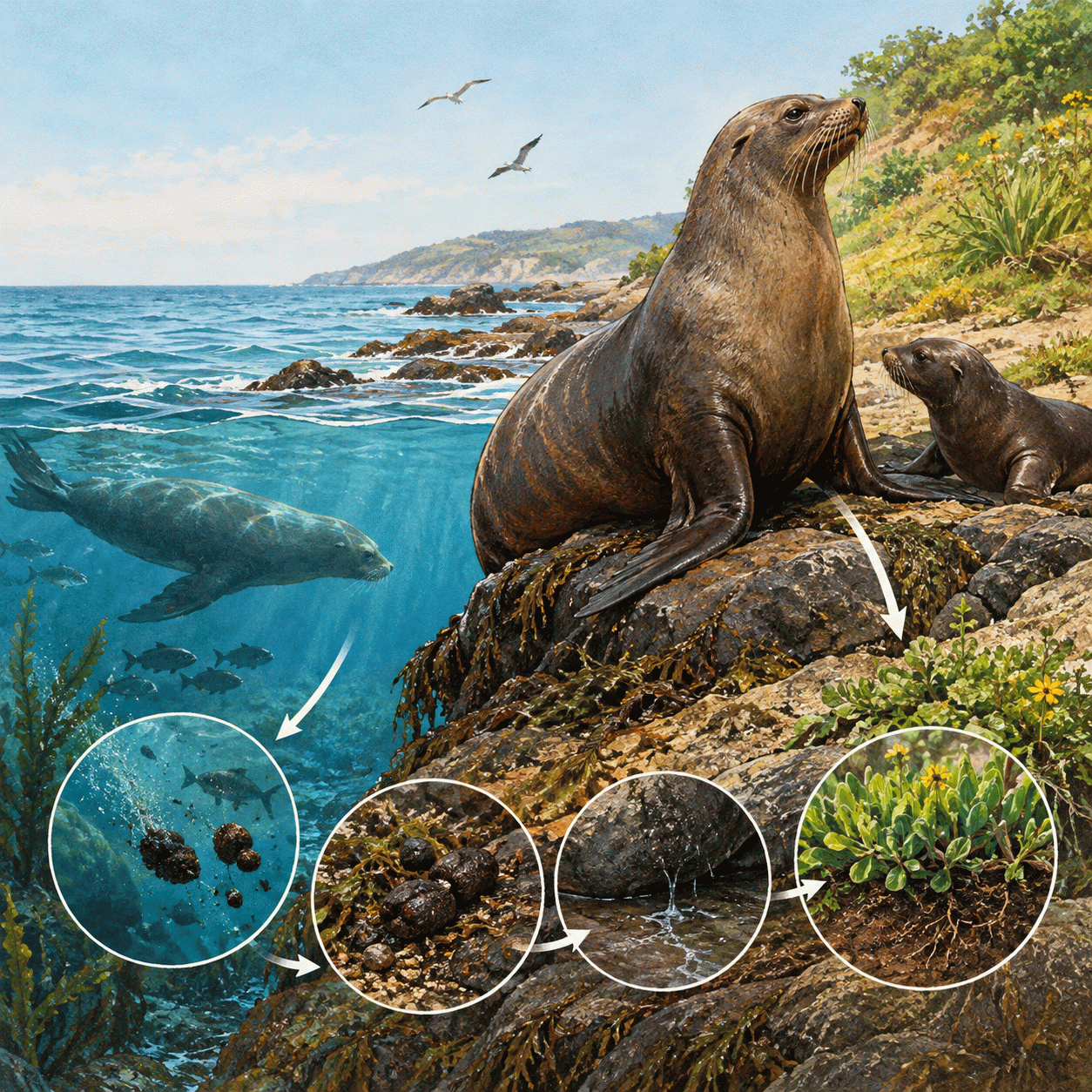 Ecologia marinha: como os animais marinhos ajudam a fertilizar a terra?