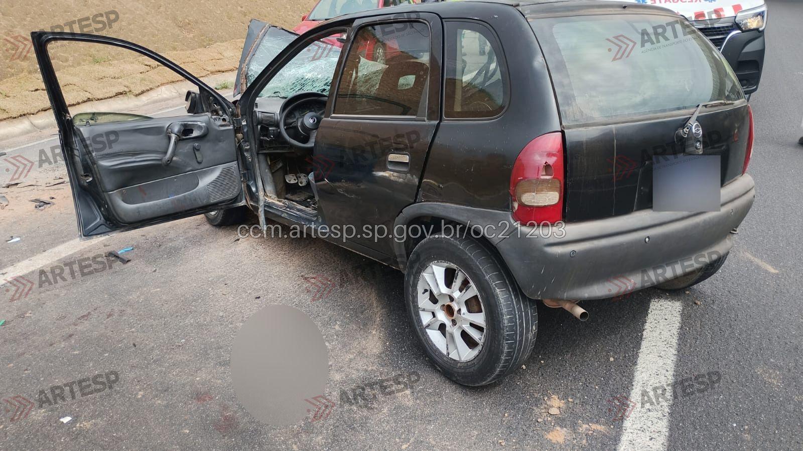 Motorista de Corsa morre em acidente entre Jarinu e Atibaia